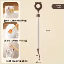 2 In 1 Retractable Cat Teaser Wand Double Sided Massager